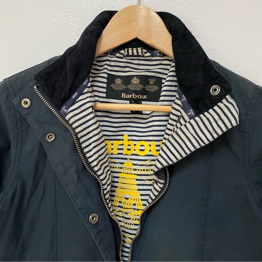 Barbour Jacket Godrevy Beadnell Wax Cotton - Picture 15 of 16